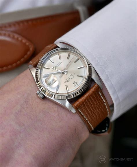 datejust rolex bracelet|rolex datejust on leather strap.